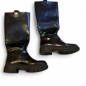 Black Knee-High Boots